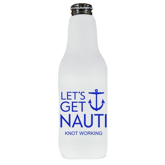 Let's Get Nauti Anchor Bottle Huggers
